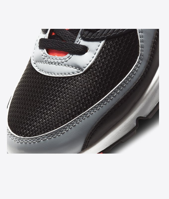 AIR MAX 90 'BLACK/RADIANT RED-WHITE-WOLF GREY'