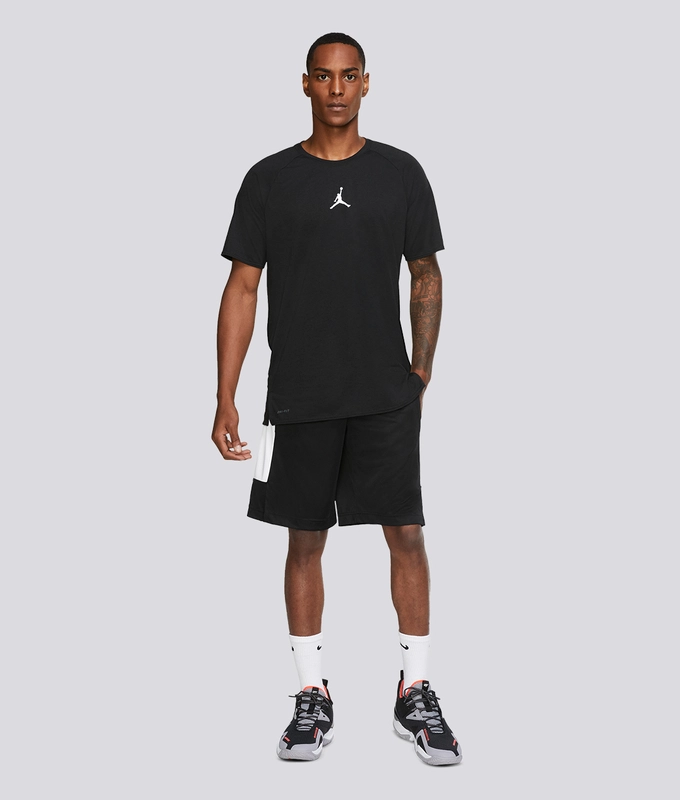 M J Air Jordan DRI-FIT SHORT 'BLACK/WHITE/WHITE'