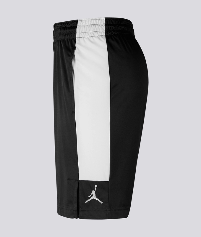 M J Air Jordan DRI-FIT SHORT 'BLACK/WHITE/WHITE'