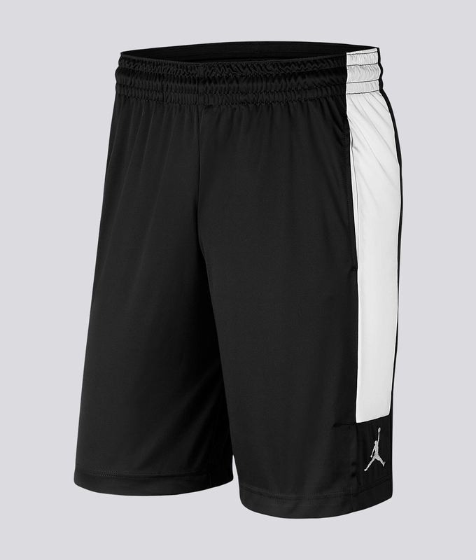 M J Air Jordan DRI-FIT SHORT 'BLACK/WHITE/WHITE'