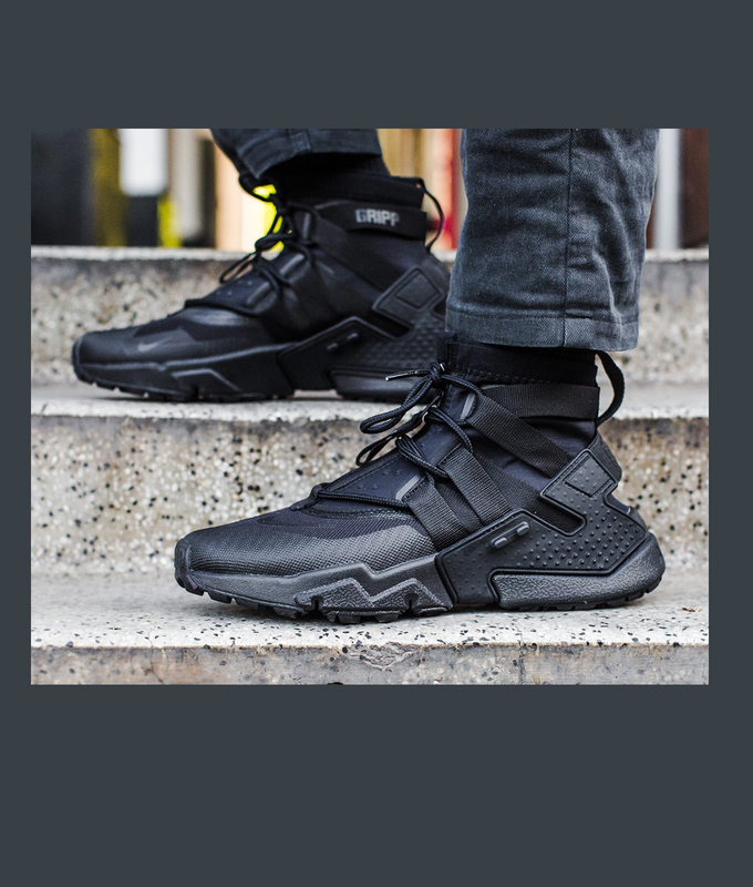 AIR HUARACHE GRIPP 'BLACK/BLACK-BLACK-WHITE'