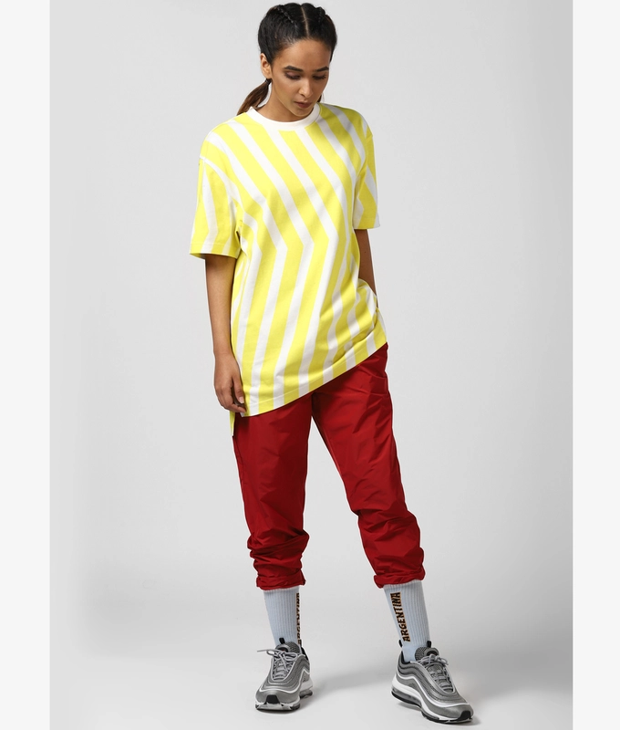 UNISEX PRINTED TEE 'WHITE/YELLOW'