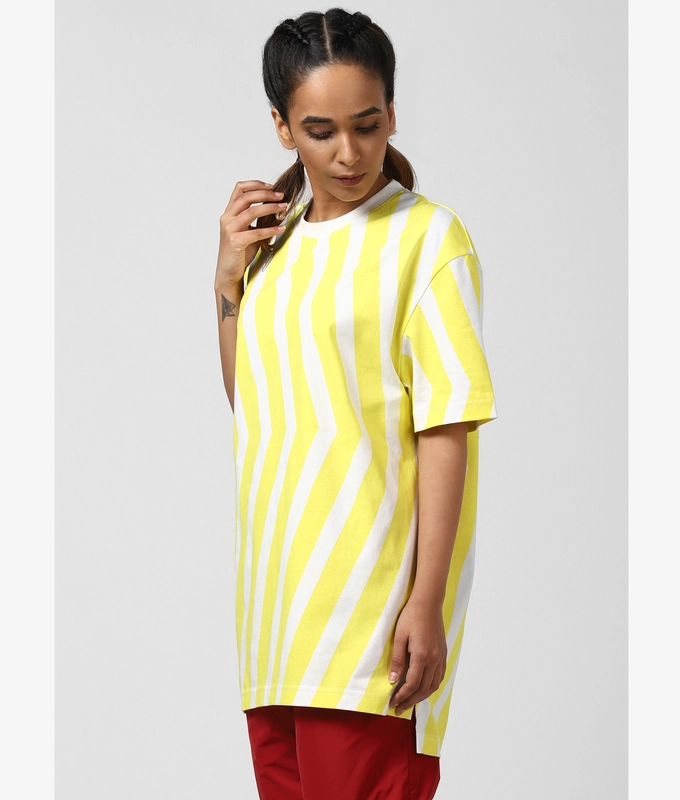 UNISEX PRINTED TEE 'WHITE/YELLOW'