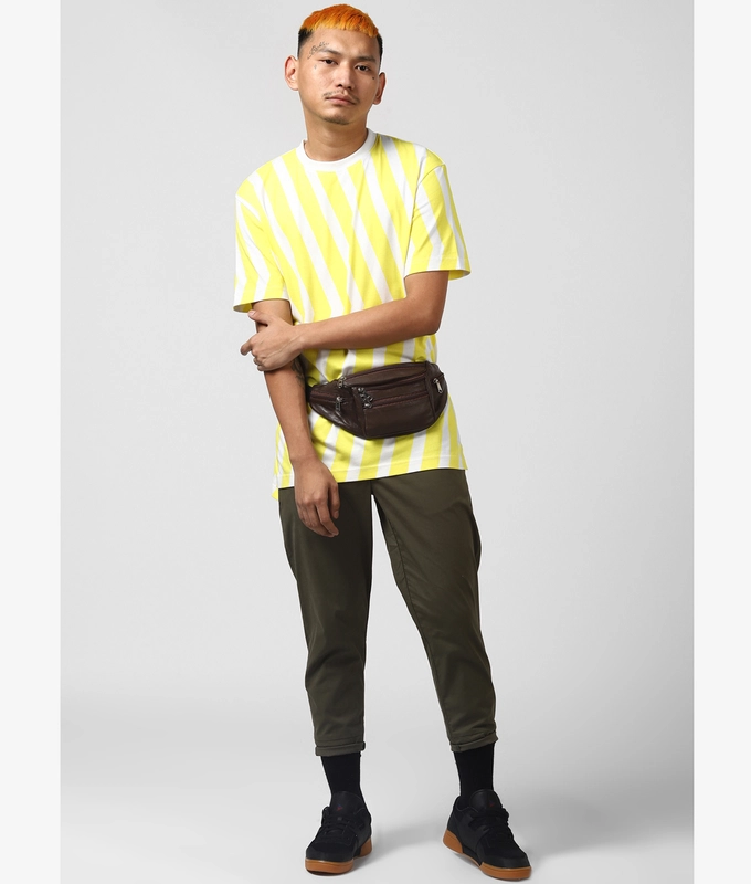 UNISEX PRINTED TEE 'WHITE/YELLOW'