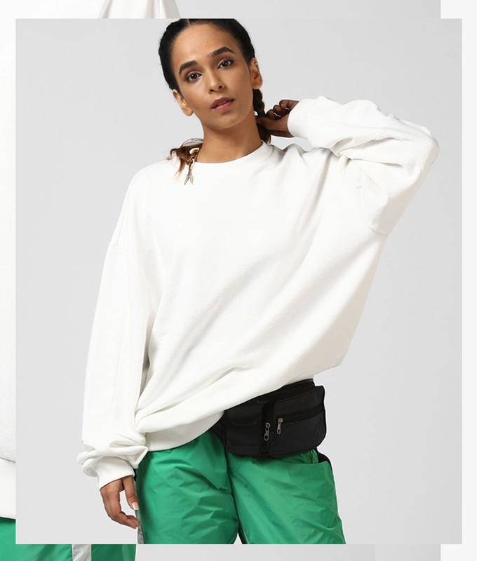 UNISEX SWEAT SHIRT 'WHITE'