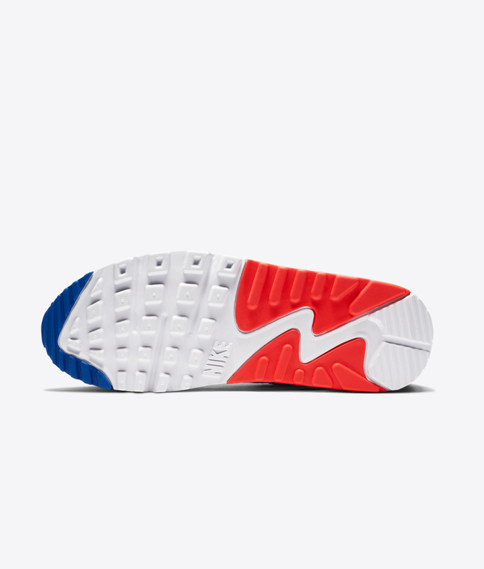 W AIR MAX 90 'WHITE/RACER BLUE-FLASH CRIMSON'