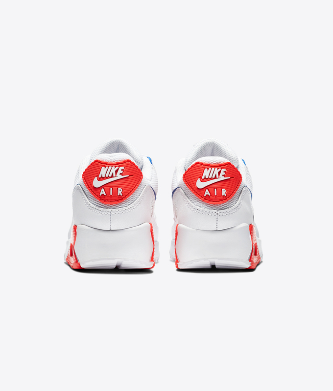 W AIR MAX 90 'WHITE/RACER BLUE-FLASH CRIMSON'