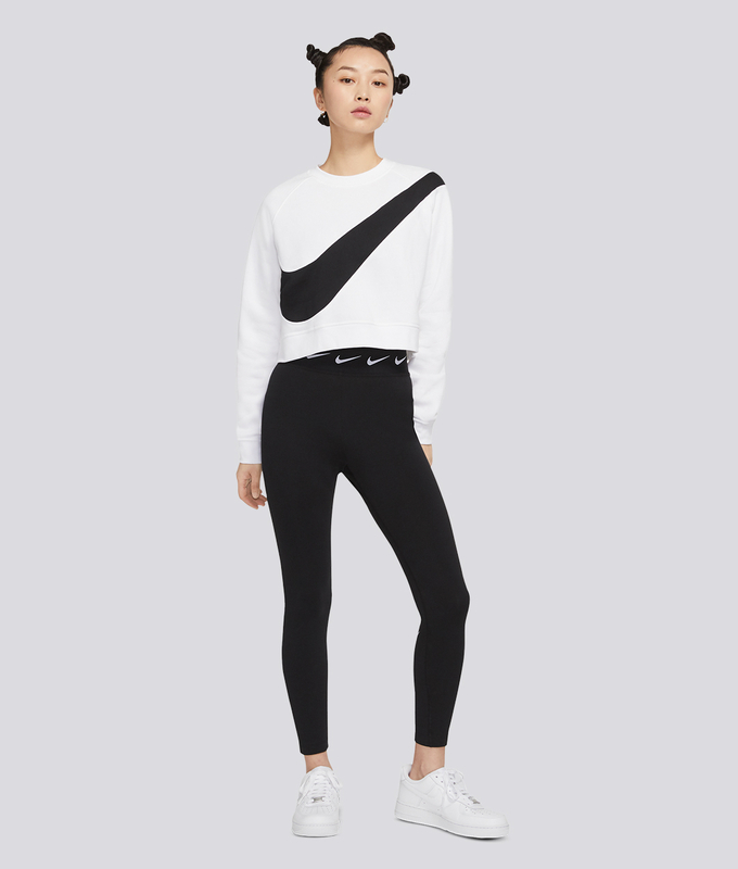 AS W NSW LGGNG CLUB HR SWOOSH 'Black/White'