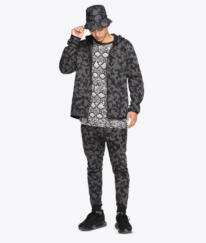 As M Nsw Tch Flc Hoodie Fz Aop