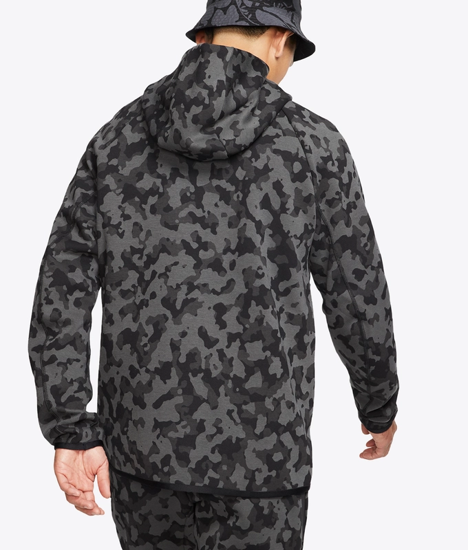 As M Nsw Tch Flc Hoodie Fz Aop