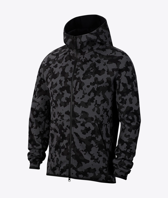 As M Nsw Tch Flc Hoodie Fz Aop