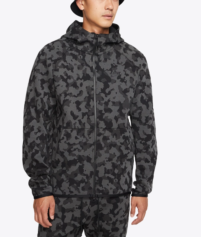 As M Nsw Tch Flc Hoodie Fz Aop