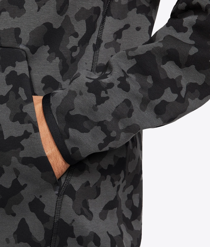 As M Nsw Tch Flc Hoodie Fz Aop