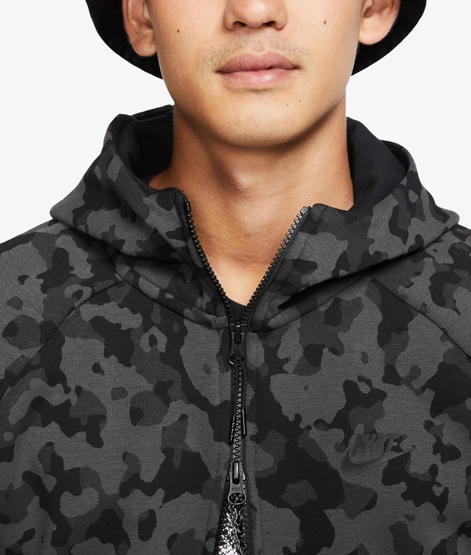 As M Nsw Tch Flc Hoodie Fz Aop
