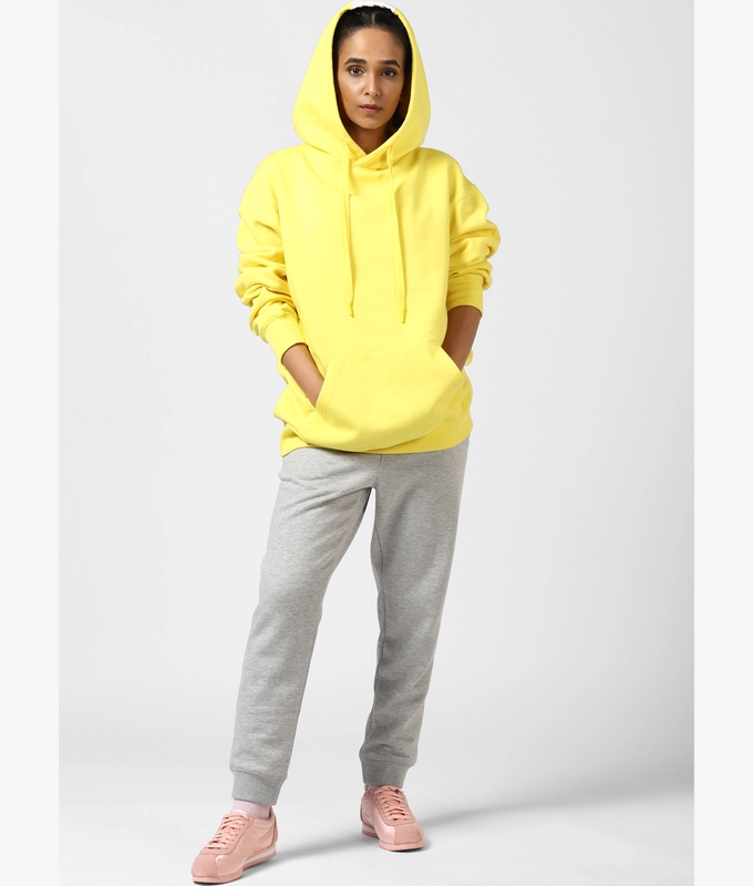 UNISEX STREET HOODIE 'YELLOW/WHITE'