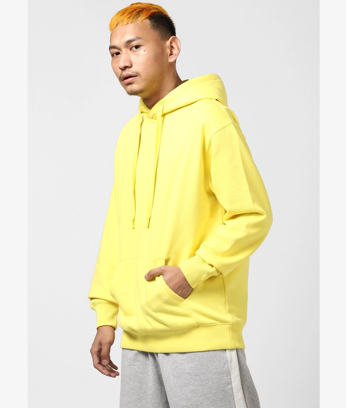 UNISEX STREET HOODIE 'YELLOW/WHITE'