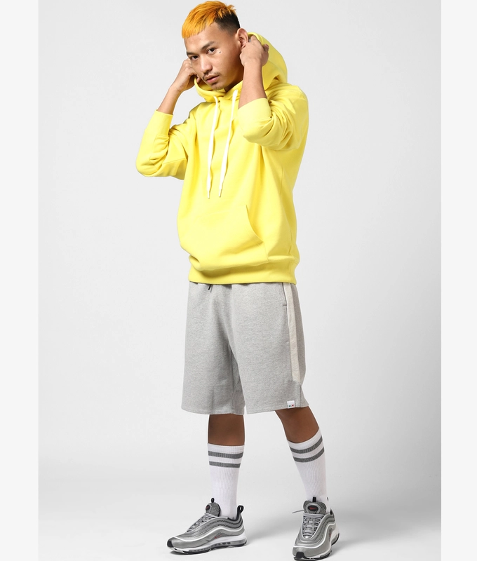 UNISEX STREET HOODIE 'YELLOW/WHITE'