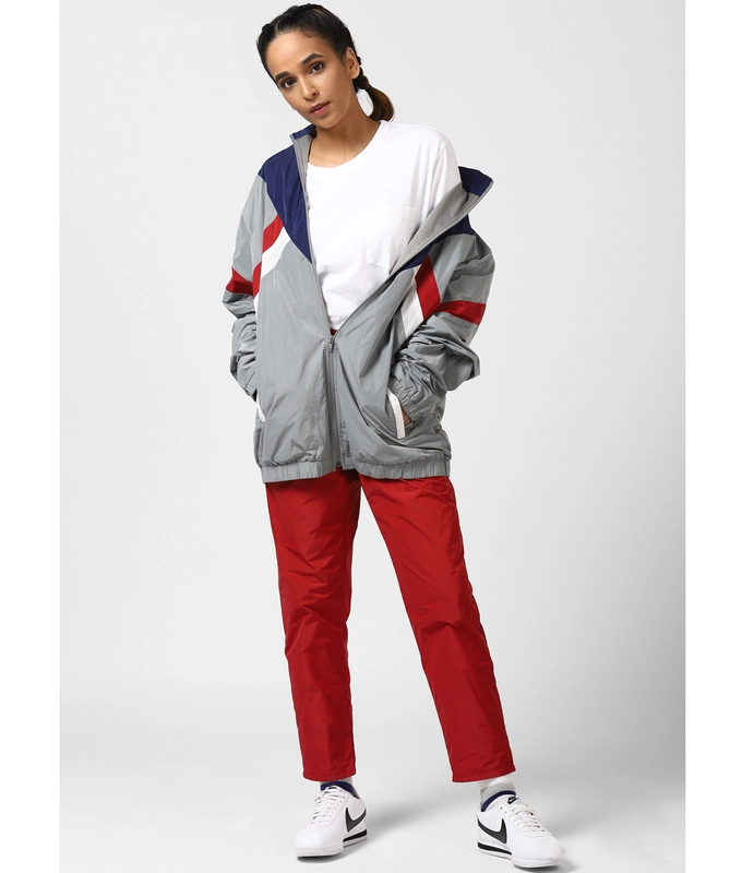 UNISEX WAVES JACKET 'GREY/NAVY/RED'