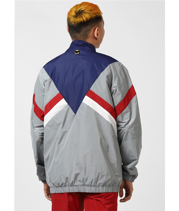 UNISEX WAVES JACKET 'GREY/NAVY/RED'