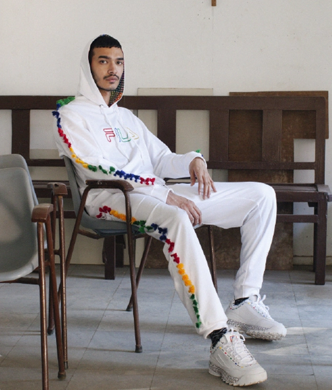 FILA X NBNW VENORA TRACK PANT 'WHITE/TASSEL'