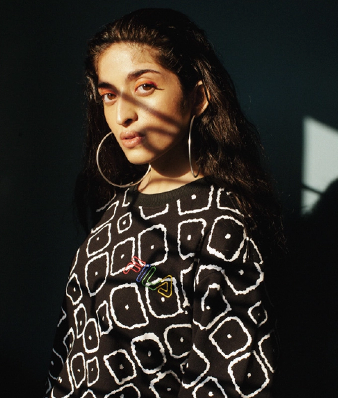 FILA X NBNW DONTE BANDHANI PRINT SWEATSHIRT 'BLACK'