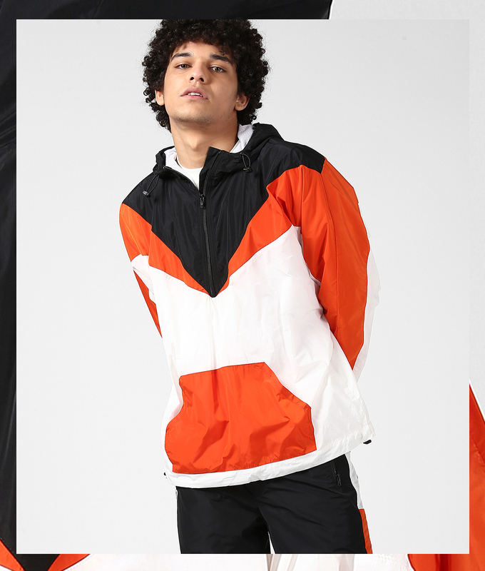 UNISEX ORANGELINE JACKET 'ORANGE/WHITE'