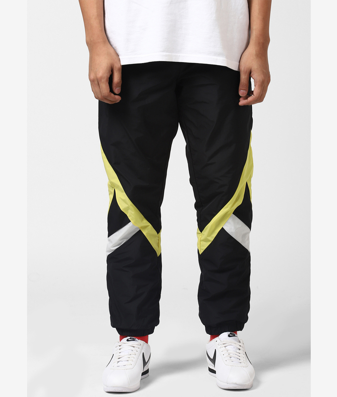 UNISEX PANELLED DTC PANTS 'BLACK/YELLOW'