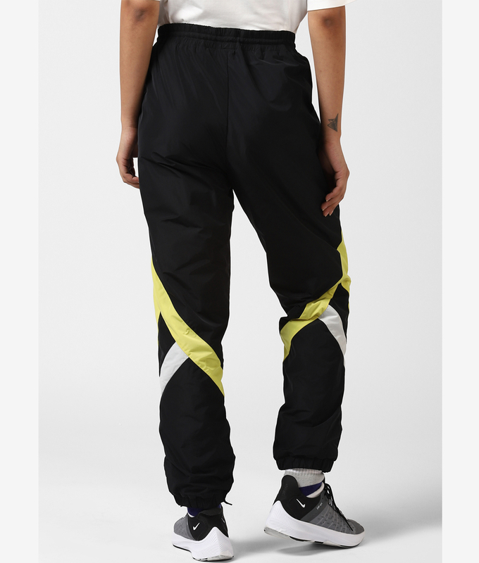 UNISEX PANELLED DTC PANTS 'BLACK/YELLOW'