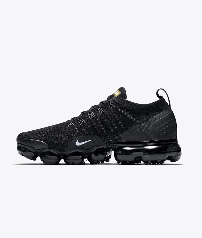AIR VAPORMAX FLYKNIT 2 'BLACK/METALLIC GOLD-MTLC PLATINUM'