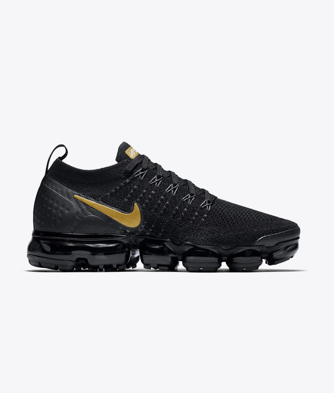AIR VAPORMAX FLYKNIT 2 'BLACK/METALLIC GOLD-MTLC PLATINUM'