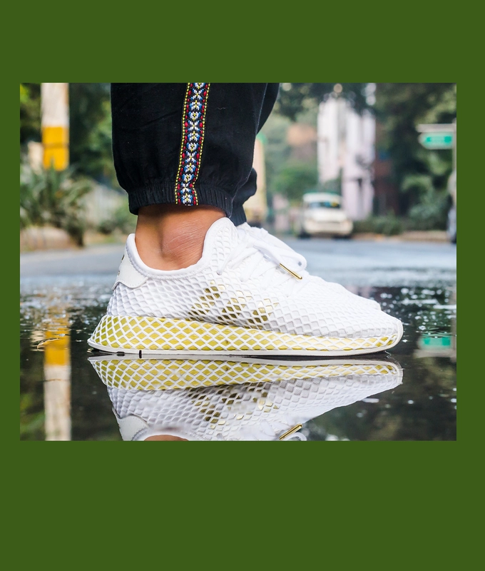 DEERUPT RUNNER W 'FTWWHT/GOLDMT/FTWWHT'
