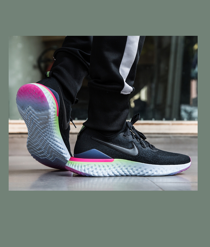 EPIC REACT FLYKNIT 2 'BLACK/BLACK-SAPPHIRE-LM BLAST'