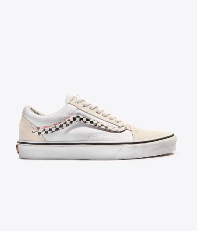 OLD SKOOL SIDESTRIPE V 'TRUE WHITE/TRUE WHITE'