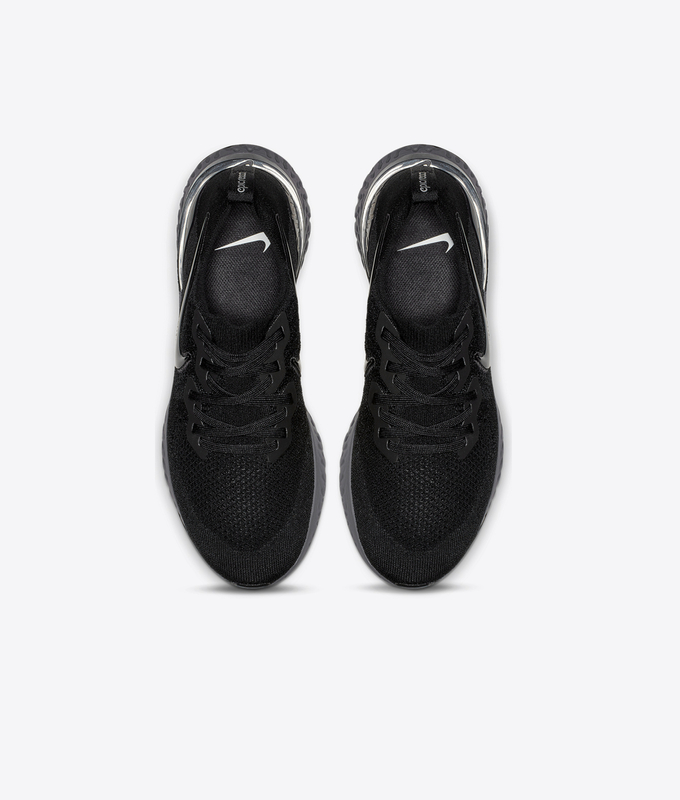 EPIC REACT FLYKNIT 2 'BLACK/BLACK-WHITE-GUNSMOKE'