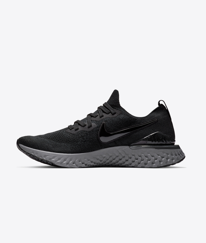 EPIC REACT FLYKNIT 2 'BLACK/BLACK-WHITE-GUNSMOKE'