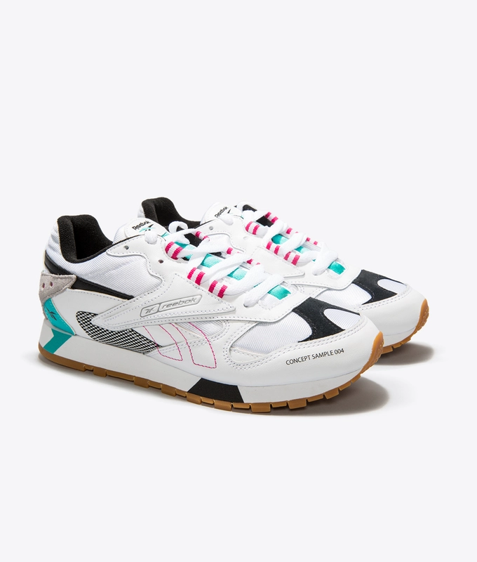 CL LTHR ATI 90'S 'WHITE/TEAL/BLACK/GREY/PIN'
