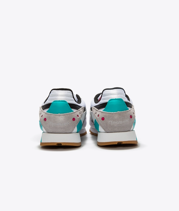 CL LTHR ATI 90'S 'WHITE/TEAL/BLACK/GREY/PIN'