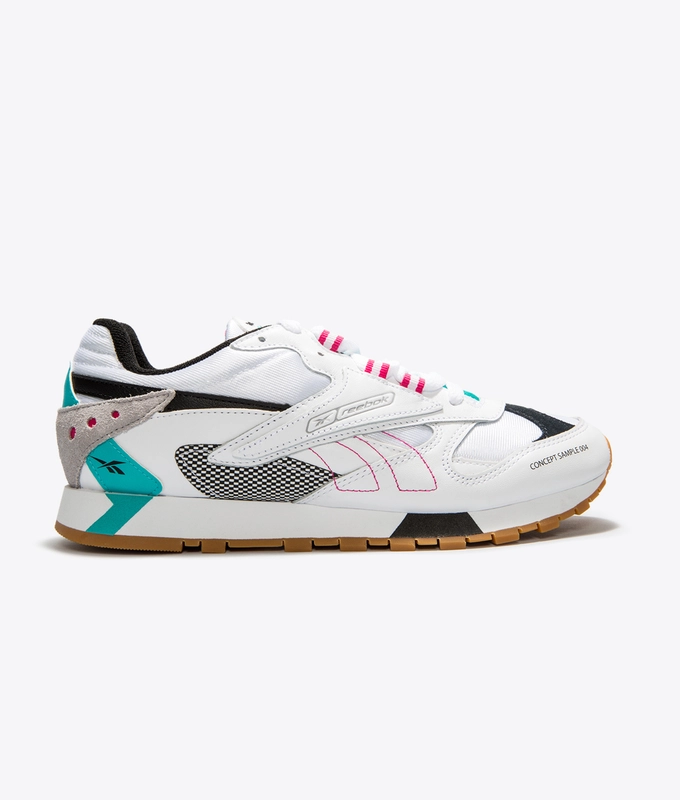 CL LTHR ATI 90'S 'WHITE/TEAL/BLACK/GREY/PIN'