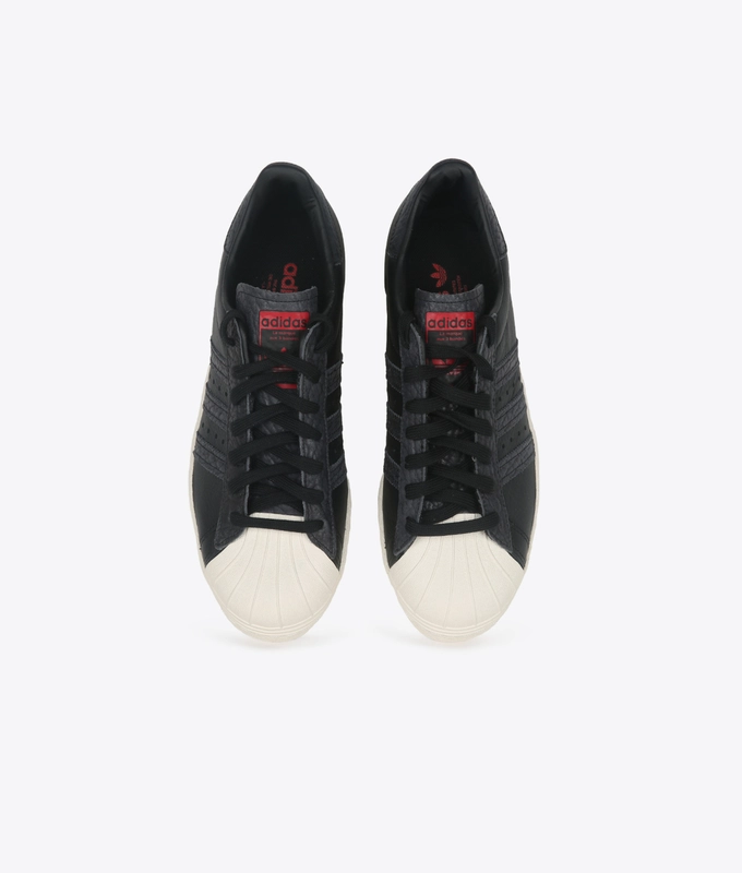 SUPERSTAR 80S CBLACK/CBLACK/SOLRED