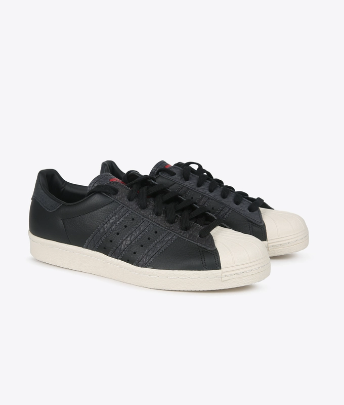 SUPERSTAR 80S CBLACK/CBLACK/SOLRED