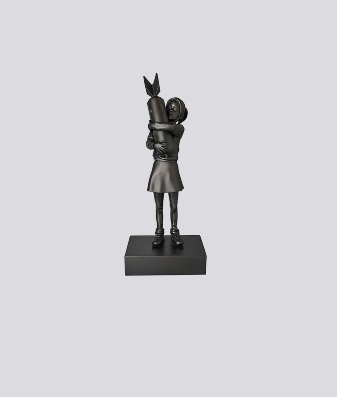 Bomb Hugger Bronze Statue