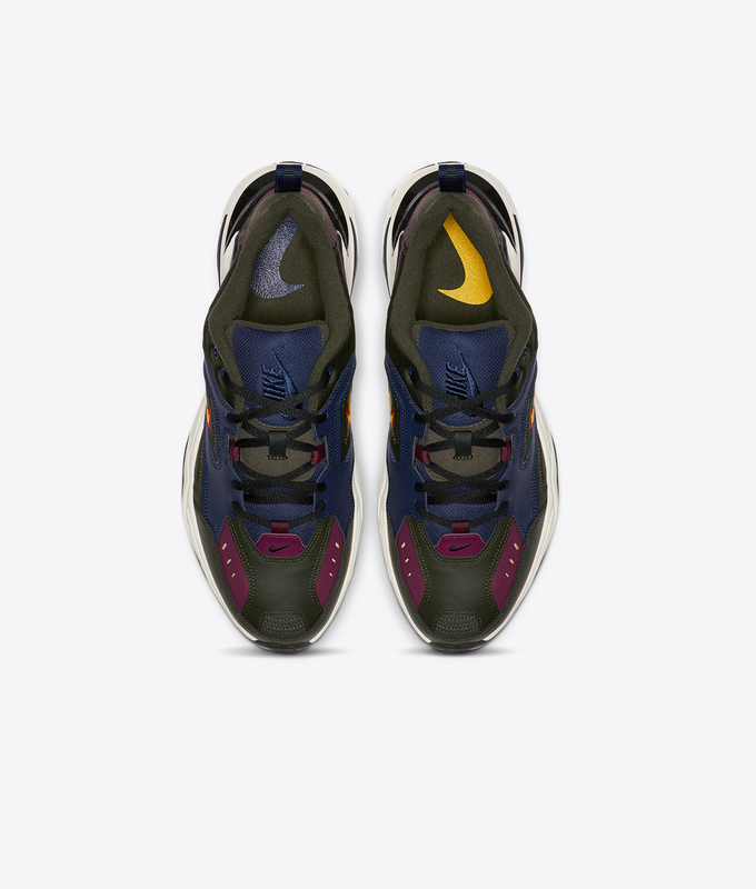 M2K TEKNO 'MIDNIGHT NAVY/UNIVERSITY GOLD-BORDEAUX'