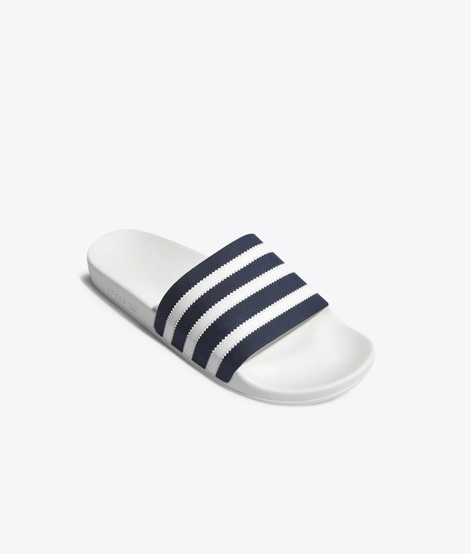 ADILETTE 'COLLEGIATE NAVY/WHITE/OFF WHITE'
