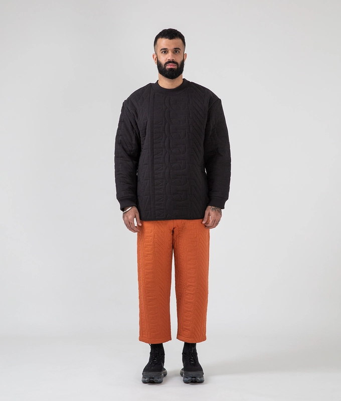 Quilted Crew Neck