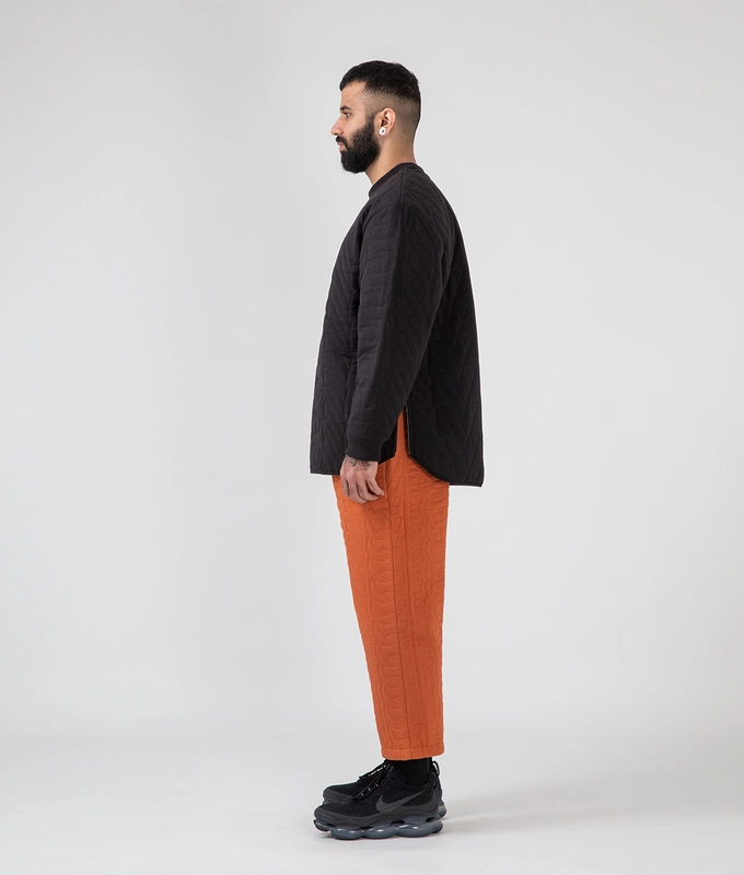 Quilted Crew Neck