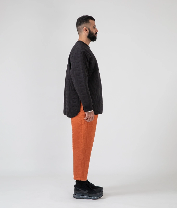 Quilted Crew Neck