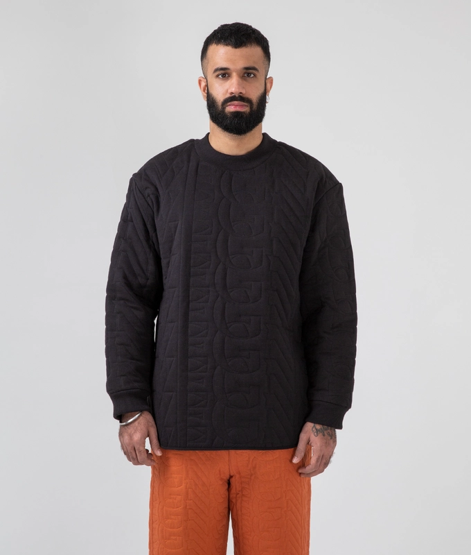 Quilted Crew Neck