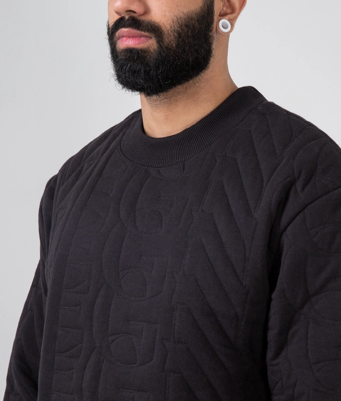 Quilted Crew Neck