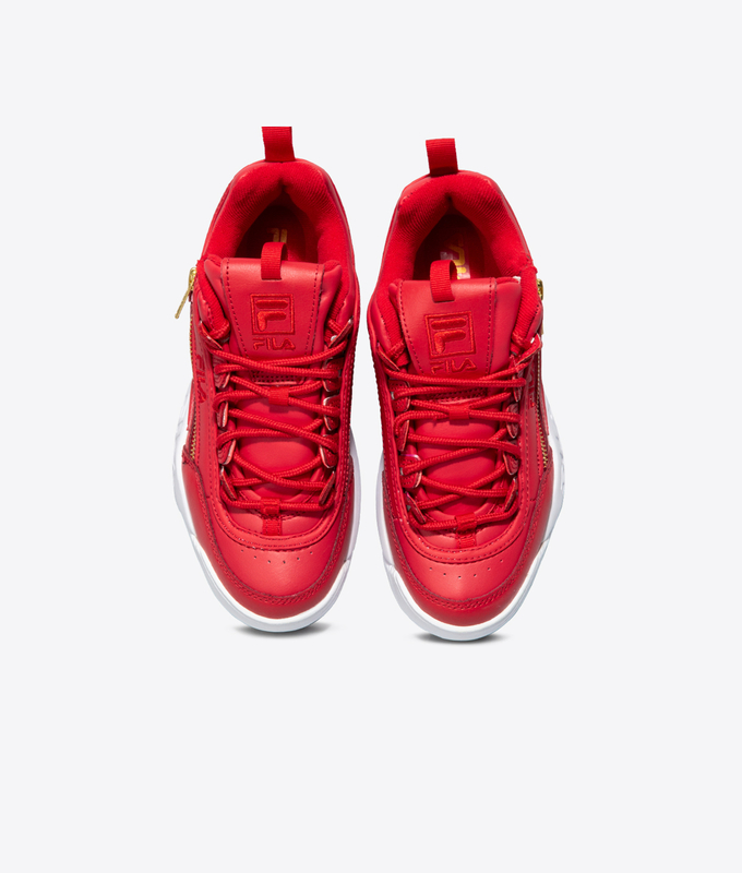 DISRUPTOR II ZIPPER 'RED/WHITE/METALLIC GOLD'