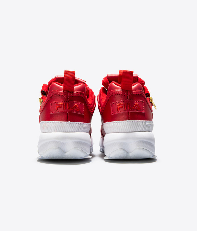 DISRUPTOR II ZIPPER 'RED/WHITE/METALLIC GOLD'
